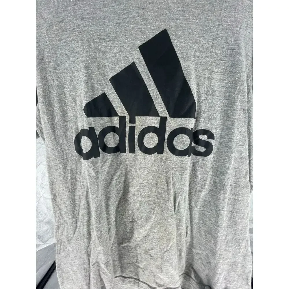 Adidas Gray Graphic Short Sleeve Crew Neck Amplifier Tee Men's Size Small